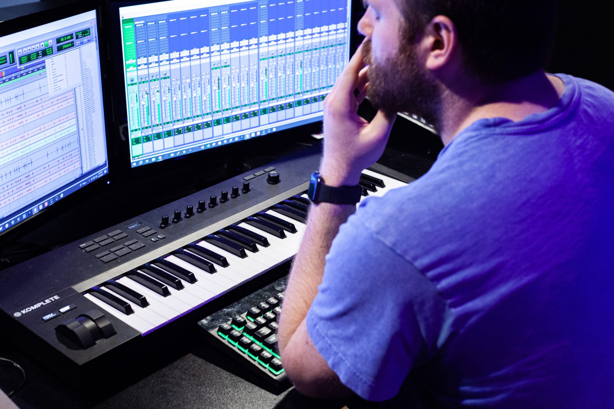 Mixing console